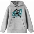 thumbnail image 2 of "Goal!" Soccer Sports Youth Royal Blue Long Sleeve Hoodie-XS, 2 of 3