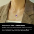 thumbnail image 2 of Birthstone Rhinestone Crystal Stainless Steel Silver Jewelry Making Party Favors DIY Accessories Decorations Pendants for Birthday light purple, 2 of 6