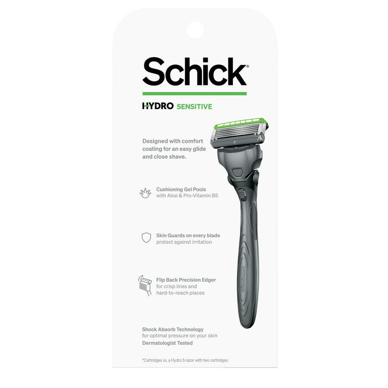 Schick Hydro Sensitive Men's 5 Blade Razor Starter Kit, 1