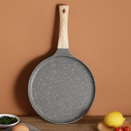 IBASETOY Flat Bottom Nonstick Pancake Pan Easy Cleaning Multi Color 1Set