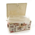 thumbnail image 2 of Allary 4397 Jumbo Tan 16"x10"x8" Rectangle Sewing Basket Bundle with 811 Sewing Accessory Kit, 2 of 3