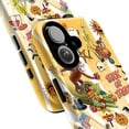thumbnail image 2 of Curious Monkey Halloween Phone Case, Autumn Harvest Trick or Treat iPhone Cover, Whimsical Fall Cartoon Protective Case for iPhone 16 15 14 13 12 11 Plus Pro Max Mini – Warm Yellow Variant, 2 of 6