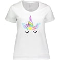 thumbnail image 3 of Inktastic Unicorn Face Women's Plus Size T-Shirt, 3 of 5