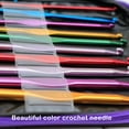 thumbnail image 1 of Baohd 22 Pcs/set Color Random Crochet Hook Set with Zipper Storage Bag Stainless Steel Aluminum Alloy Crochet Needle Kit, 1 of 7