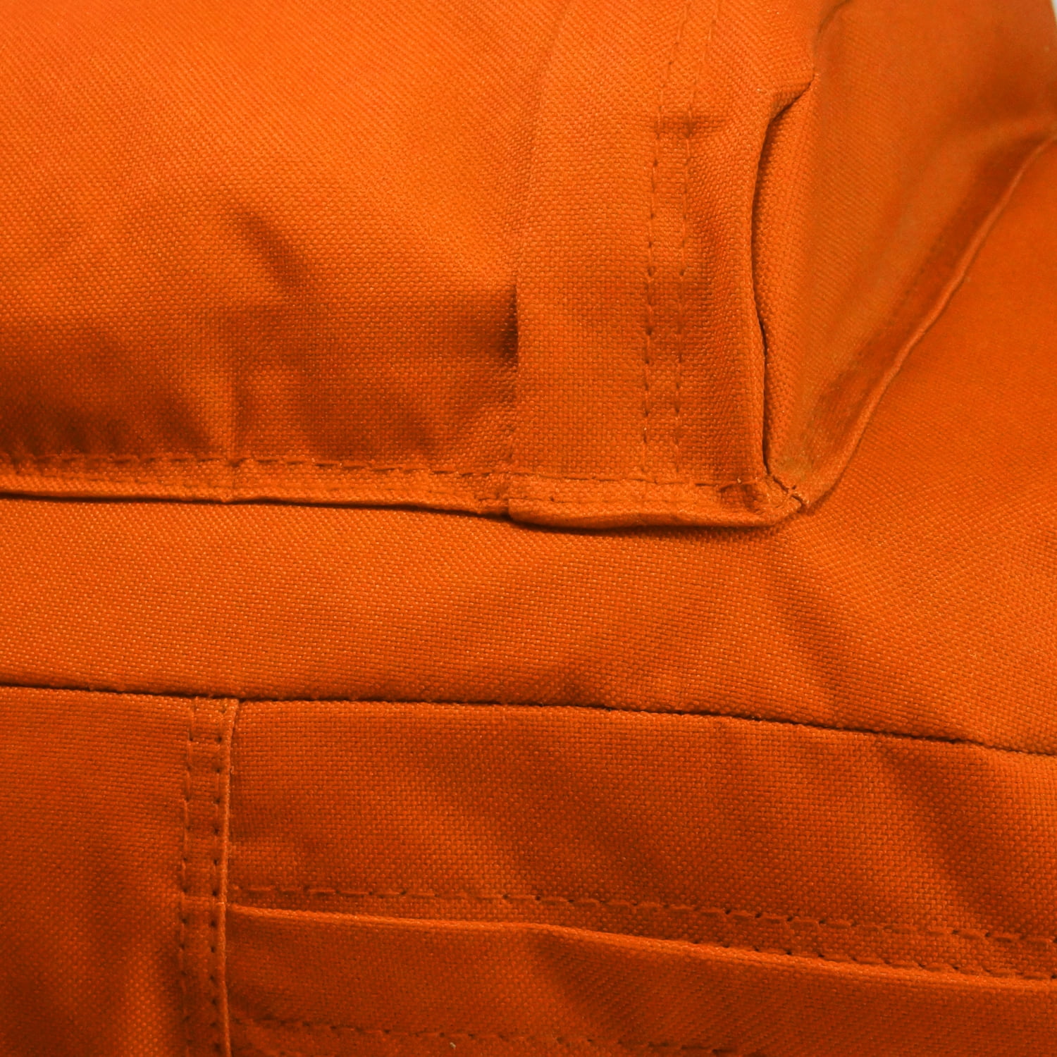 K-Cliffs Unisex Classic School Backpack 18" with Curved Shoulder Straps, Orange, Polyester