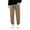 Khaki, variant on Men's Casual Pants Male Autumn And Winter Heavy Corduroy Thickened Solid Color Trousers Black 3XL