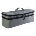 thumbnail image 1 of HILABEE Double Couche Sèche-Cheveux Sac de Rangement avec Poignée Trousse de Toilette Sac de Voyage pour, 1 of 8