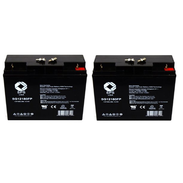 SPS Brand 12V 18Ah Replacement Battery for Pride Mobility GoGo Ultra X
