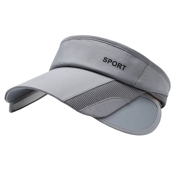 Fgnfyis Fashionable Summer Outdoor Sports Sun Hat Casual Cycling Hat with Retractable Brim Womens Hats Grey
