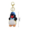 thumbnail image 6 of BAELLERT Cartoon Penguin Plush Keychain Toy Pendant Soft PP Cotton Filling Creative Key Ring Bag Charm Gift for Girls Boys Family Festivals, 6 of 7
