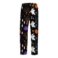 thumbnail image 5 of Satingcolo Men's Halloween Print Pajama Pants,Drawstring Casual Sleep Pants Pjs Bottoms,Halloween Gift For Men, 5 of 6