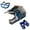 Dragon Blue Bundle, variant on WOW Youth Kids Motocross Helmet BMX MX ATV Dirt Bike Helmet HJOY Matt Black + Goggles + MG Youth Black Glove Bundle