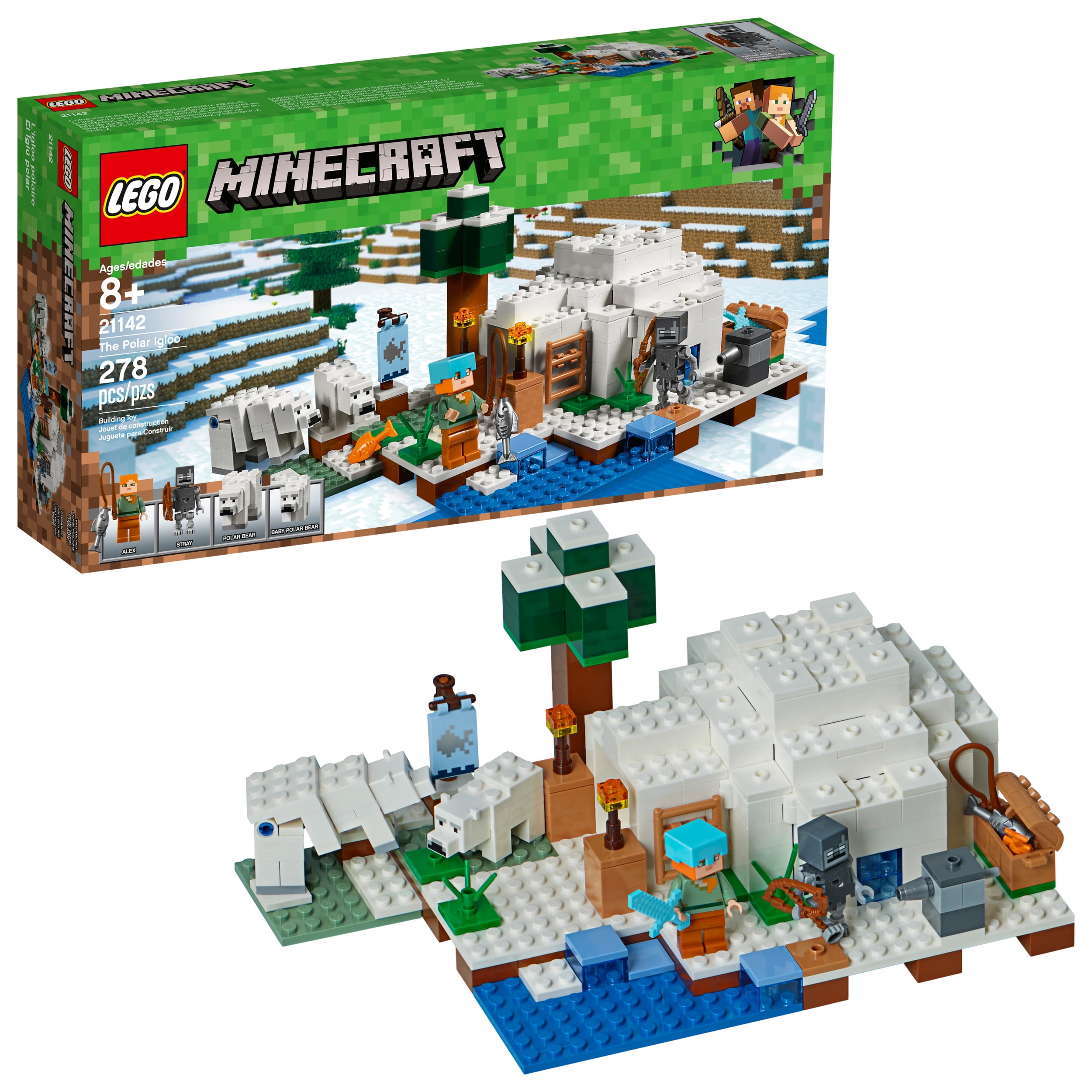 minecraft lego polar bear