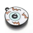 thumbnail image 3 of U8MO Halloween Pumpkin Jack-O'-Lantern Magic Hat Little Ghost Metal Pendants Charms-5pcs-Eye-20x17.5x1.5mm, 3 of 4