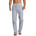 thumbnail image 1 of Pantalons Décontractés pour Hommes, Courts, Longueur Complète, Coupe Droite, avec Cordon de Serrage, Poches, Mode, Gris m, 1 of 5