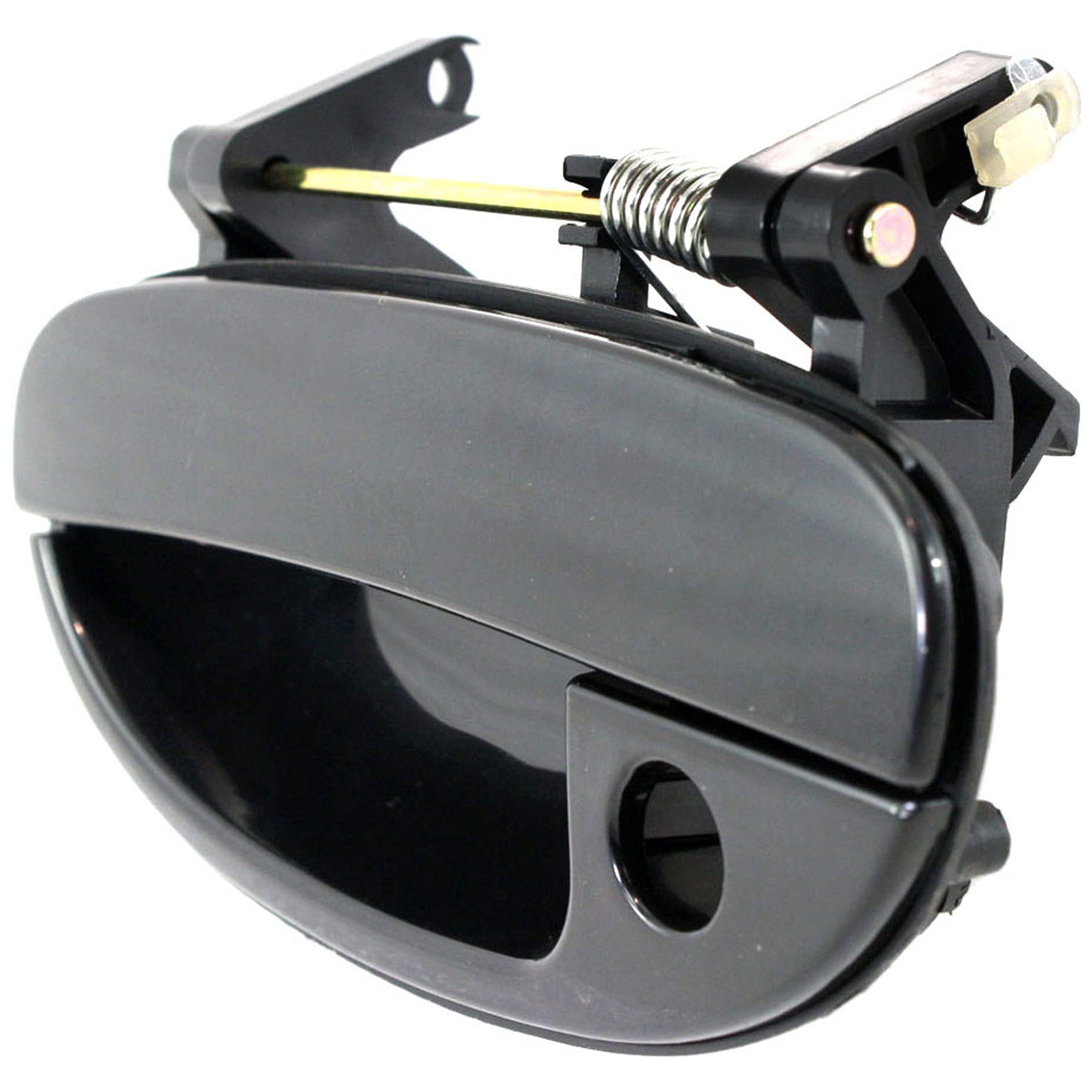 Replacement D462152 Exterior Door Handle Compatible with 1999-2002 Daewoo Nubira Front, Left Driver Smooth Black