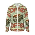 thumbnail image 1 of Balery Retro Cover For Coffee Sudadera ligera de manga larga con capucha y protección solar UPF 50+ para hombre y mujer, ideal para pesca y running-Large, 1 of 7