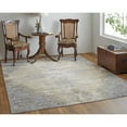 thumbnail image 6 of 8' X 10' Silver Tan And Gray Floral Power Loom Area Rug, 6 of 7