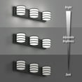 thumbnail image 4 of LIGHTINN 3-Light Bathroom Vanity Light Modern Acrylic LED Bathroom Light 20.5inch Wall Light LED 6000K White Bathroom Lighting (Black), 4 of 8