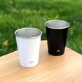 thumbnail image 4 of Paquete de 4 vasos de metal aislados, vasos de vacío de doble pared, vasos de acero para beber para barbacoa, hogar, oficina, fiesta, conducción, 4 of 5