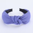 thumbnail image 4 of Gocvo 8Pcs Hair Headbands for Women, Fashion Wide Headbands Multi-style Women Headbands Trendy Hair Accessories, Purple, 4 of 4