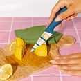 thumbnail image 4 of Dura Living 3-Piece Colorful Floral Kitchen Knife Set - Nonstick Stainless Steel Ultra Sharp 7 Inch Santoku, 5 Inch Utility, 3.5 Inch Paring Cooking Knives With Matching Sheaths, 4 of 5