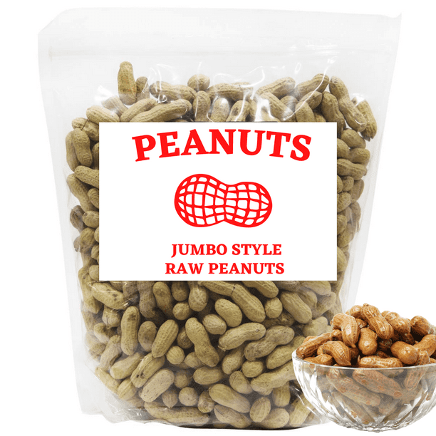 Jumbo Raw Peanuts in Shell 2lb (Great for Boiling)