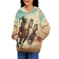 thumbnail image 4 of DISNIMO Horse Hoodies for Boys 6-7 Sweatshirt with Hoodie Sweatshirts for Boys and Girls Matching Hoodies Pullover Graphic Streetwear Hoodie with Pockets Children Fall Clothes Soft, 4 of 7