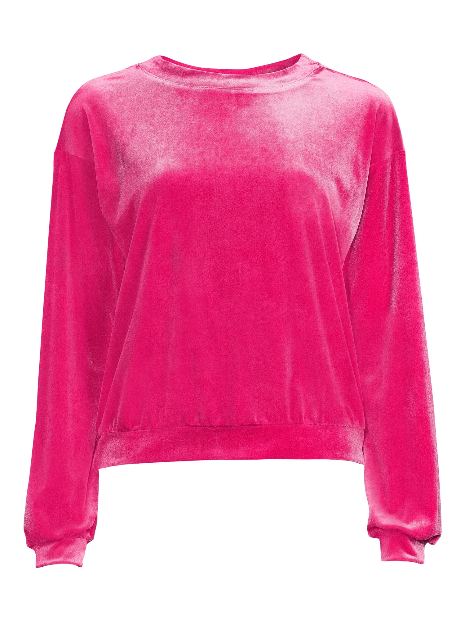 Self Esteem Juniors Drop Shoulder Velvet Pullover
