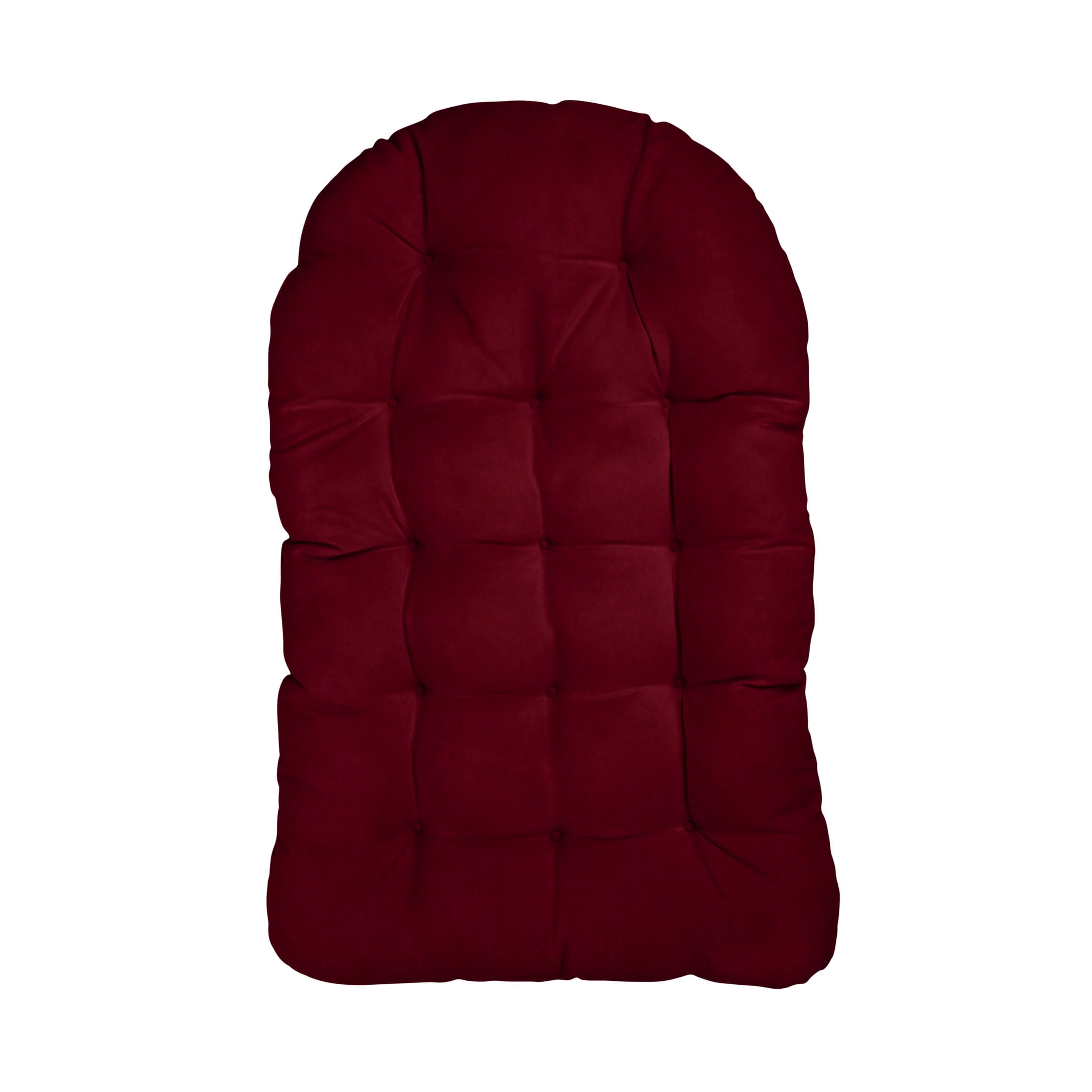 Sorra Home Indoor Burgundy Egg Chair Cushion 44 in x 27 in x 4 in