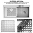 thumbnail image 5 of 2Pcs Hollow out Silicone Sink Protector Mats Rollable Heat Resistant Kitchen Sink Mats With Anti Slip Elevated Feet for Bottom of Sink Countertop, 5 of 10