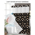 thumbnail image 4 of No Hook Cloth Fabric Shower Curtain with Snap in Liner, Western Cowboy Waterproof Shower Curtains Set with See Through Top Window, Country Cow Head Cactus Sun Vintage Bath Curtains Shower 72"x84", 4 of 6