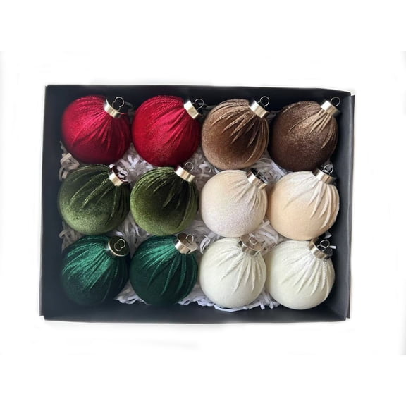 Hvmvliv Cloth Ball Christmas Decorative Items Holiday Ornaments Christmas Tree and Home Decoration Supplies Multicolor