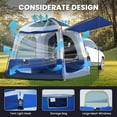 thumbnail image 6 of Slsy SUV Tent for Camping, 4-6 People SUV Car Tent for Family Camping with Dual-Door Opening & Awning, Waterproof SUV Rear Tent,Universal Tailgate Tent for Car Jeep Van, 8.2ft x 8.2 ft, 6 of 9
