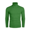thumbnail image 4 of KKBOTIVE Mens Sweaters Ribbed Slim Fit Knitted Pullover Casual Turtleneck Sweater Top Men's Fashion ( Green Size: XXL ), 4 of 4