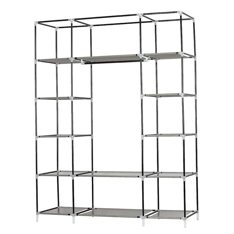 Zimtown Portable Closet Wardrobe with 5 Layers, 12 Grids, 1