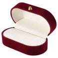 thumbnail image 3 of Par de cajas de terciopelo de seda para anillos Caja para anillos de boda Caja única para anillos Caja para anillos de despedida de propuesta de matrimonio B, 3 of 5