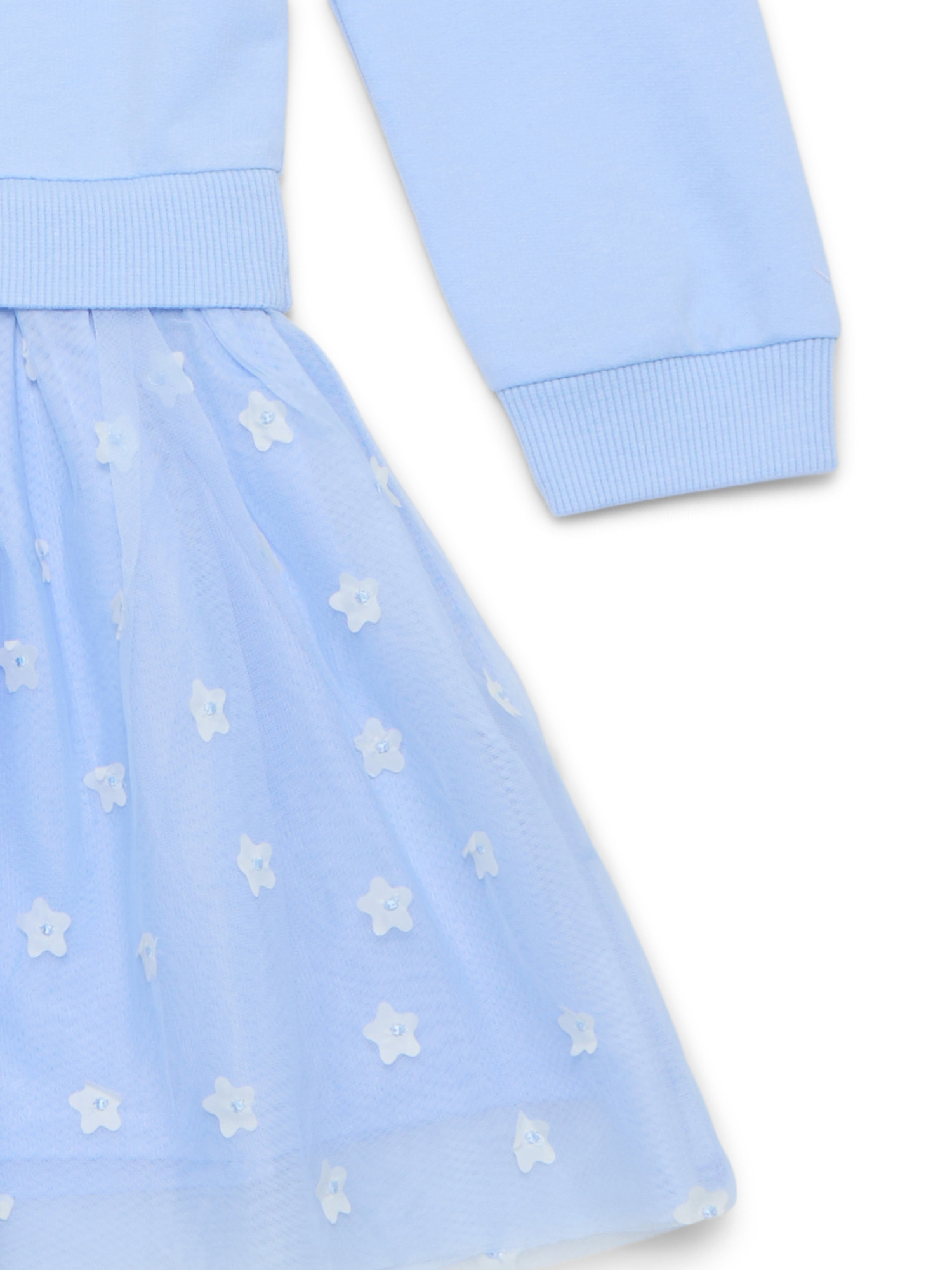Wonder Nation Girls Sweatshirt Dress with Long Sleeves, Sizes 4-10