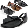 thumbnail image 3 of Anvazise Men's Cool Fashion Police Metal Frame Polarized Sunglasses Driving Glasses Black, 3 of 13