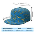 thumbnail image 5 of Banana Snapback Hat - Sweet Tropical Fruit Print Adjustable Cap, Kawaii Banana Lover Design with Cute Cartoon Aesthetic, 5 of 8
