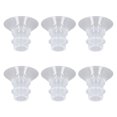 thumbnail image 1 of 6 Piezas de Insertos de Brida de Silicona, Higiene Accesorios Portátiles de extracción de Leche para Bomba de Leche Portátil, Compatibles Contectores de 24 mm, Reemplazo de 1 A, 1 of 7