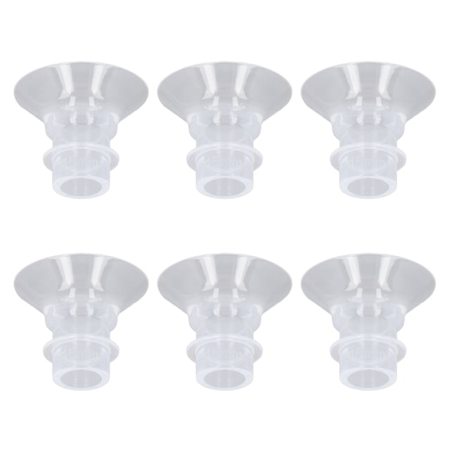 6 Piezas de Insertos de Brida de Silicona, Higiene Accesorios Portátiles de extracción de Leche para Bomba de Leche Portátil, Compatibles Contectores de 24 mm, Reemplazo de 1 A