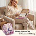 thumbnail image 3 of ZUXONGSY Hummingbird Cherry Blossom Print Bible Cover Case for Women Large Bible Holder Lightweight Christian Tote Bag with Multiple Pockets Christian Gift for Daily Use, 3 of 7