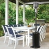 47000BUT Outdoor Patio Heater Outdoor Heater with Wheels and Adjustable Thermostat for Backyard, Deck, Porch, Garden