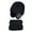 Black, variant on Warm Hooded Winter Scarf Hat for Kids Boys Girls Knit Cap Care Black,4-10 Years