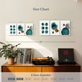 thumbnail image 4 of Elephant Stock Minimalist Teal Blots Wall Art - Horizontal Multi Panel Canvas - Living Room Wall Decor - Abstract Multi Panel - Teal And Gray Decor - 26" x 12", 4 of 8