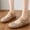 Khaki, variant on Beach Shoes Women Casual Dress Shoes for Women's Fashion Casual And Summer Woven Breathable And Comfortable Solid Color Round Toe Shallow Mouth Flat