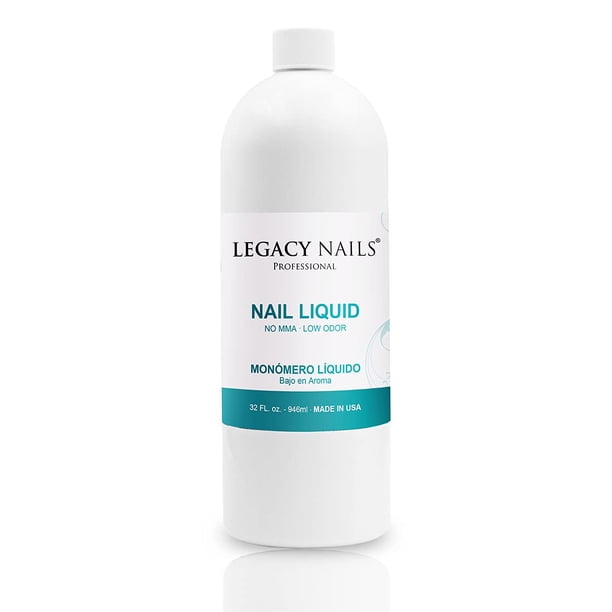 LEGACY NAILS Monómero líquido para esculpir uñas Estabilizador de color profesional Líquido de monómero acrílico EMA no amarillo para sistema de polvo acrílico Extensión de uñas Mon?mero L?quido (32 o