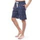 thumbnail image 2 of Shorts para dormir IZOD de popelina estampada con ajuste relajado para hombre en color azul marino, 2 of 5