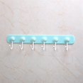 thumbnail image 3 of Rotatable Wall Mounted Adhesive Hook Plastic Coat Towel Hats Keys Scarf Hanging Rack Home Storage Hanger, 3 of 4